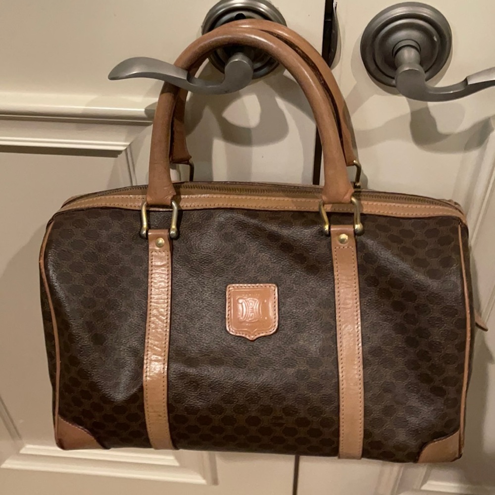 BEAUTIFUL CELINE BOSTON MACADAM BAG CIRCA 1990’s